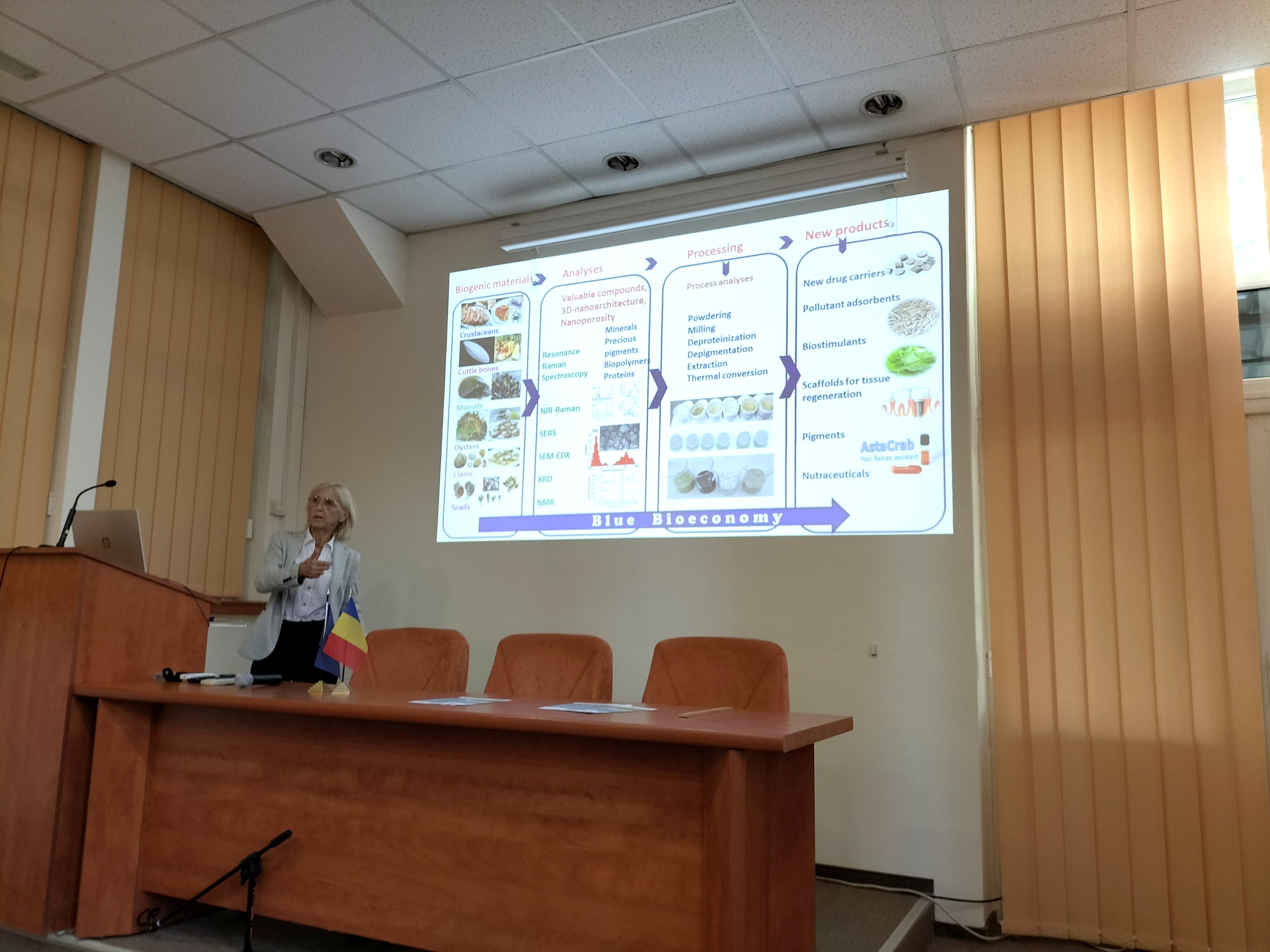 Prof. Simona Pinzaru presenting